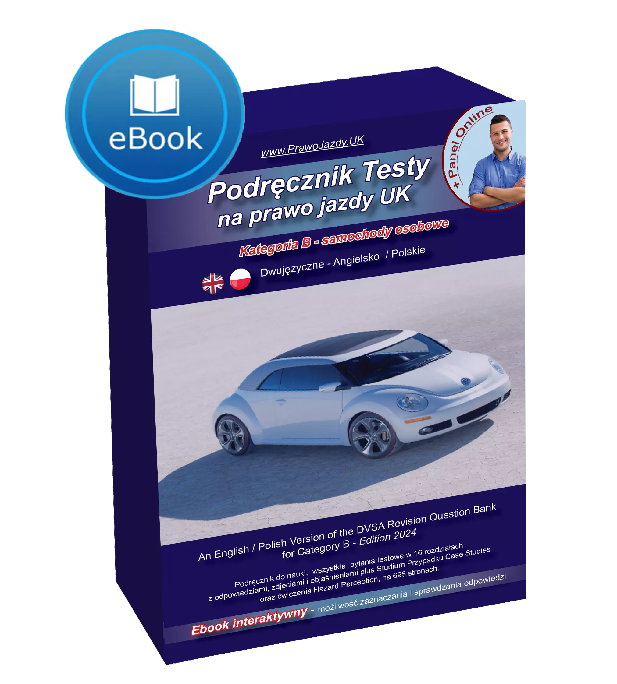 Apka app book theory test driving UK in Polish translation
