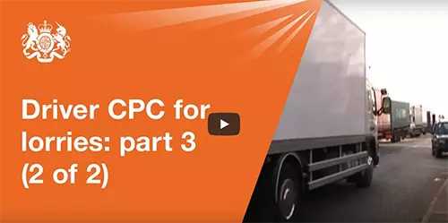 Driving large goods vehicle in UK Polish CPC course exam
