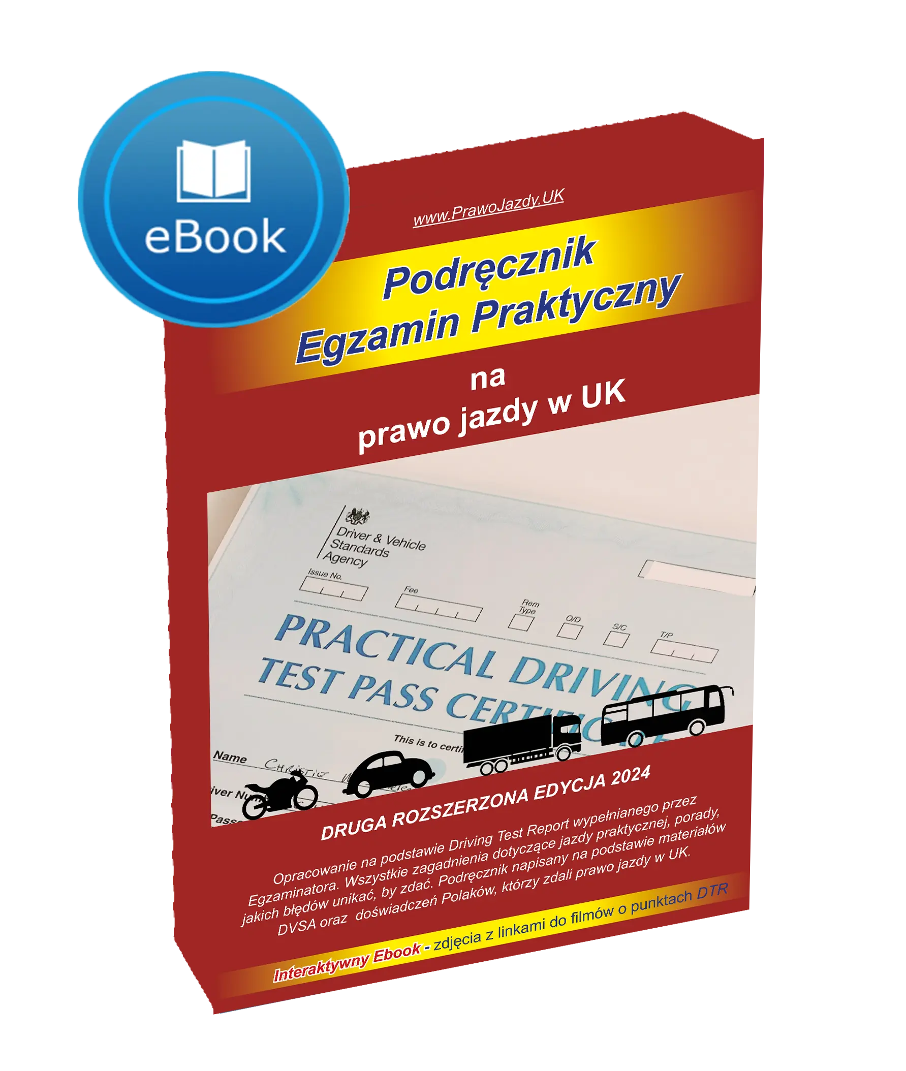 Practical test driving exam in Polish for Large Vehicles hgv theory cost