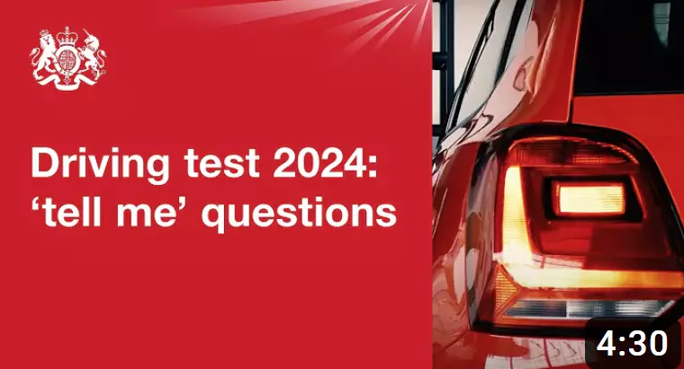 Tell Me Show Me questions for practical driving test exam in the UK in Polish language